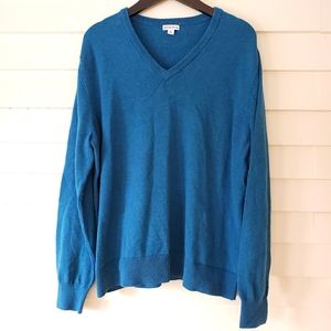 Merona Teal Blue Sweater V neck